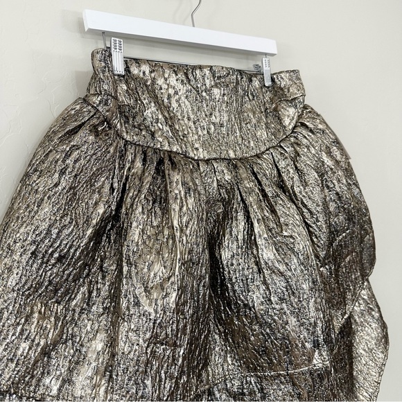 Amylynn Sara Strapless Brocade Ruffle Mini Dress - Picture 8 of 16